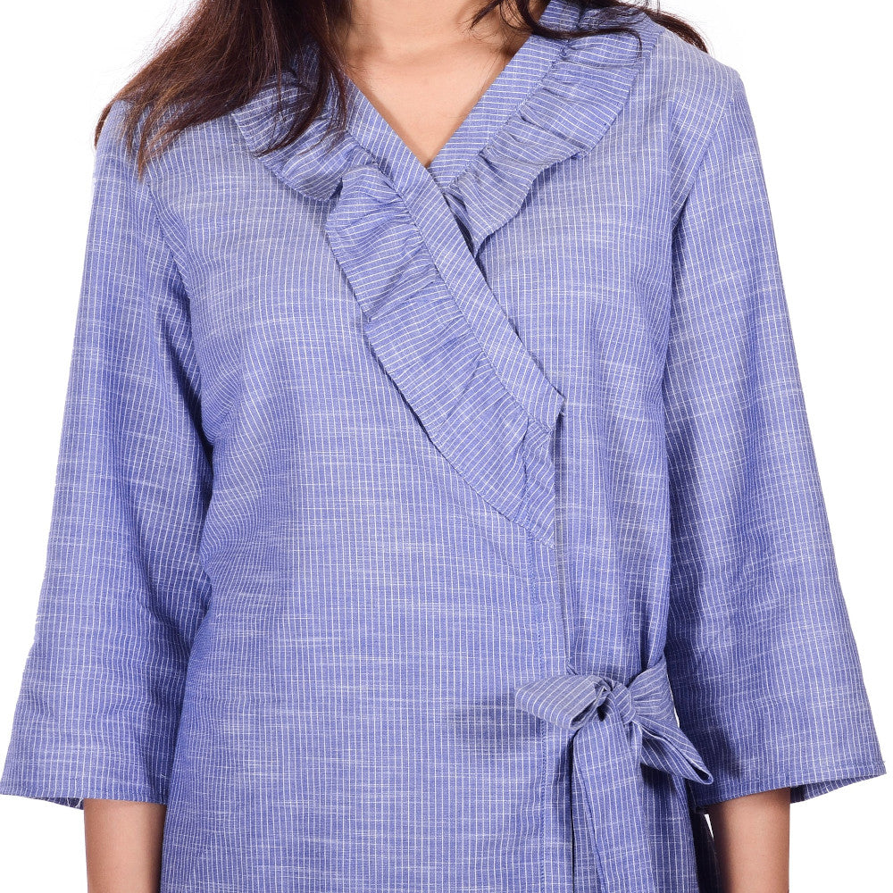 Striped Tie-detail Co-ord Set