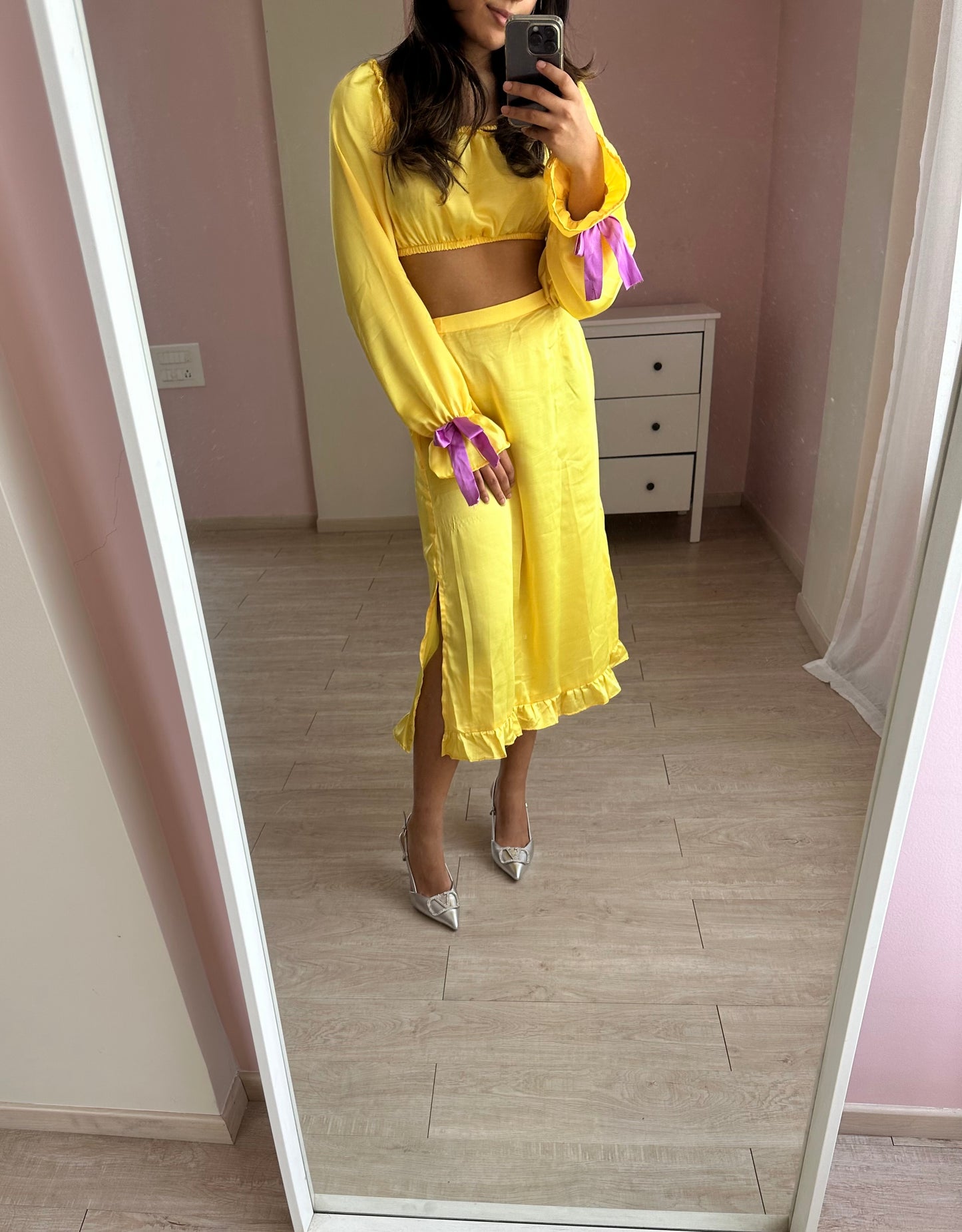 Lemon Bow Co-ord Set