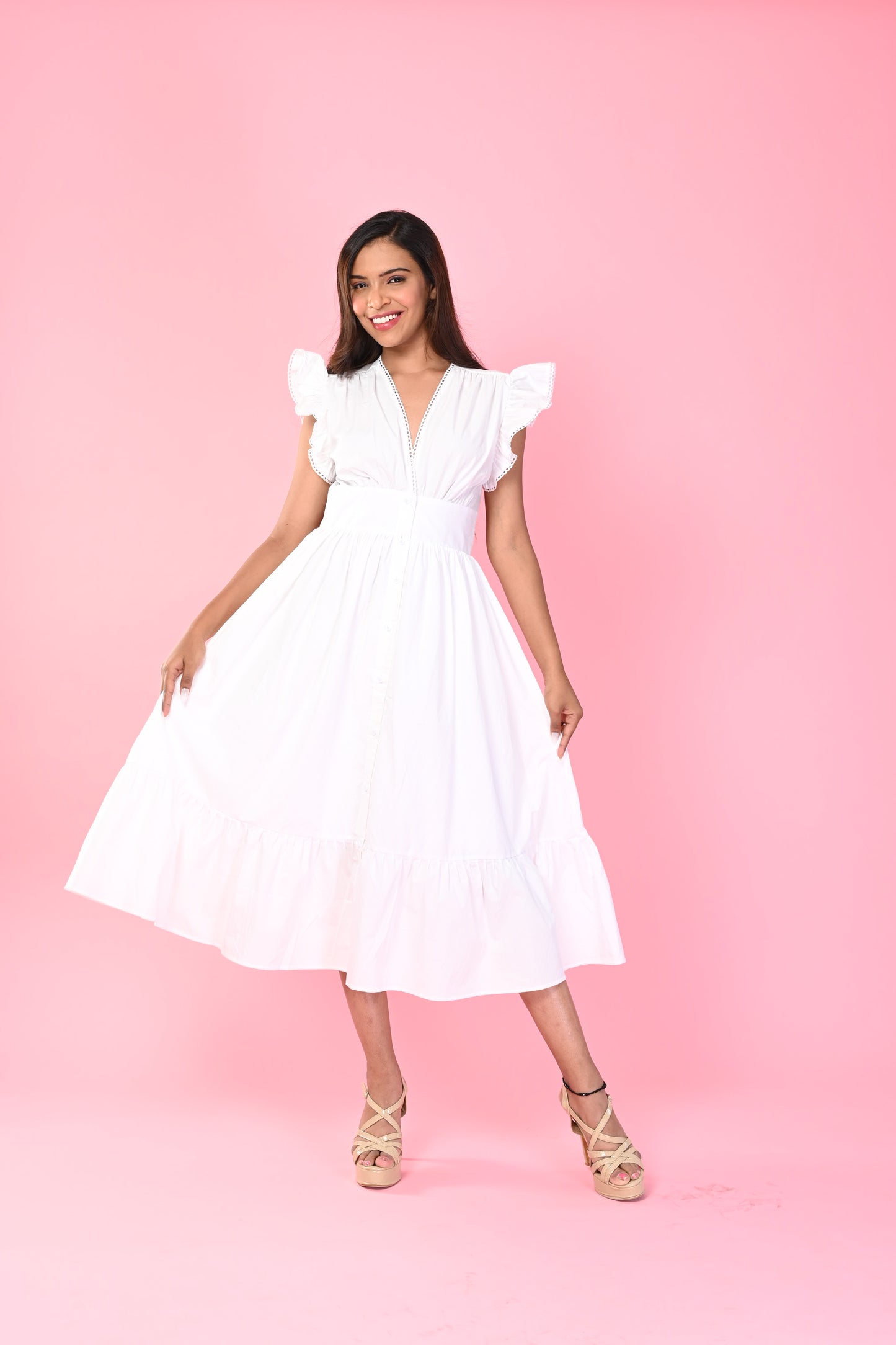 White Poplin Dress