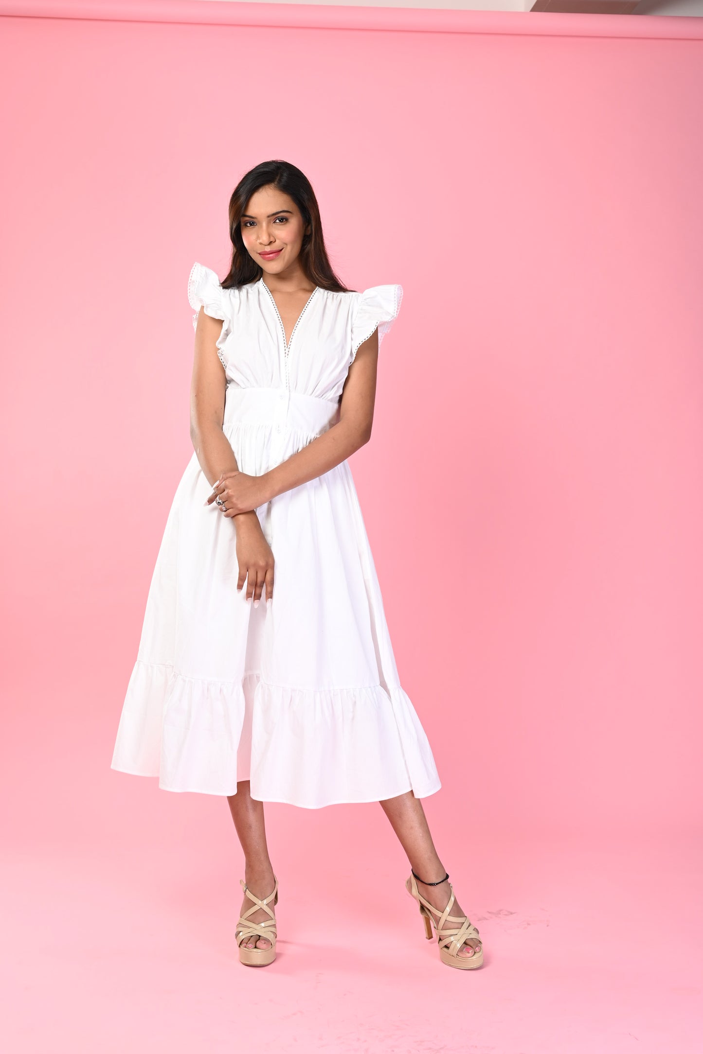 White Poplin Dress