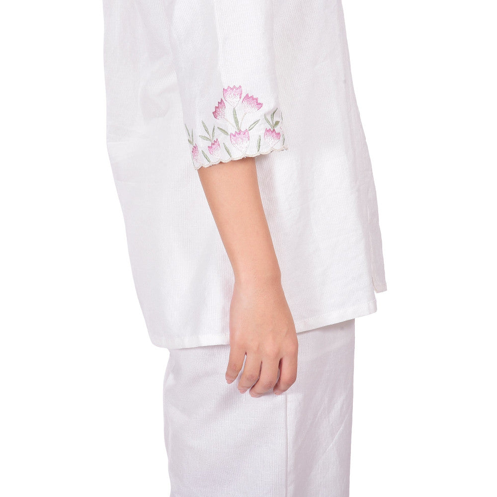 Gardenia Embroidered Co-ord Set