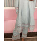 Pure Linen Tweed Organza Embroidered Kutra Set