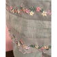 Pure Linen Tweed Organza Embroidered Kutra Set