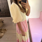 Puffy Sleeve Midi Dress in Napoletana