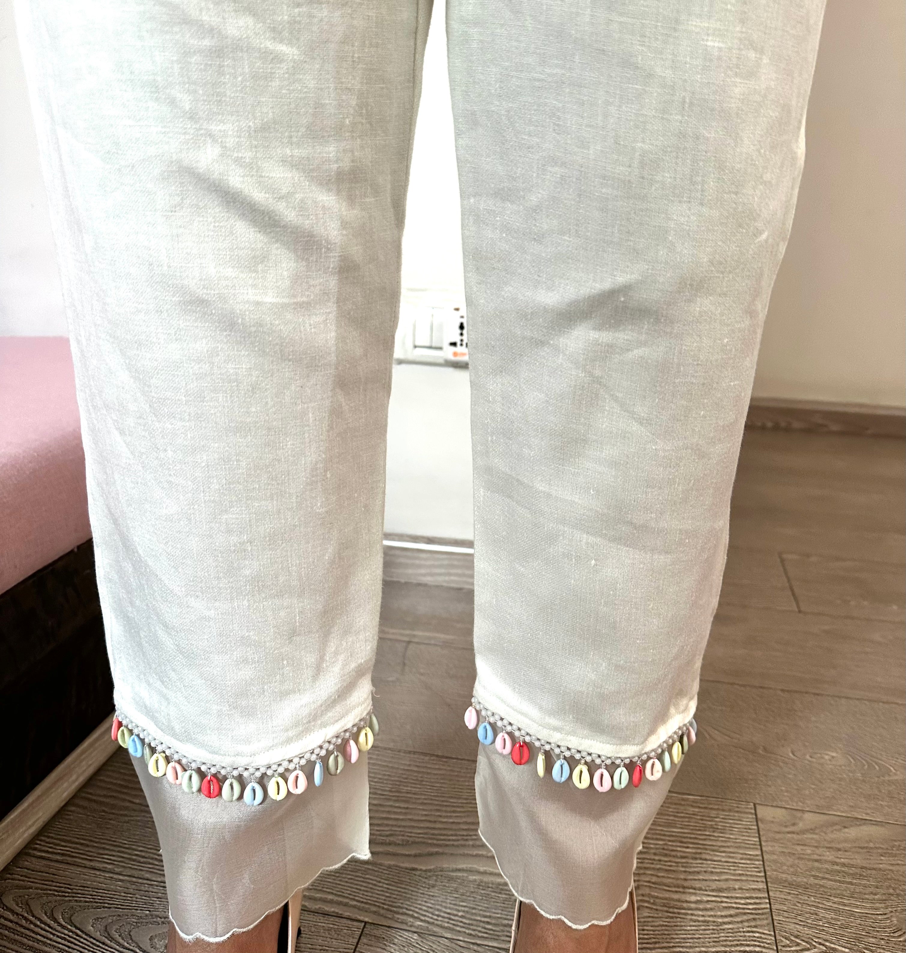 New 45 Trouser design for Linen khaddar dress|capri design|shalwar poncha -  YouTube