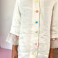 Gardenia Seashell Pure Linen and Organza Co-ord Set in Oatmeal